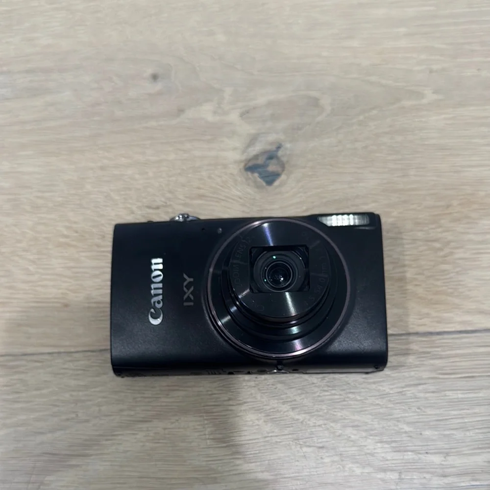 Canon Black Digital Camera Sleek Design Compact